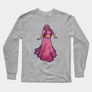 Pink belly dancer Long Sleeve T-Shirt